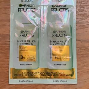 Sample Garnier Fructis Hair Filler Shampoo and Conditioner